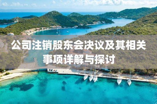 公司注销股东会决议及其相关事项详解与探讨