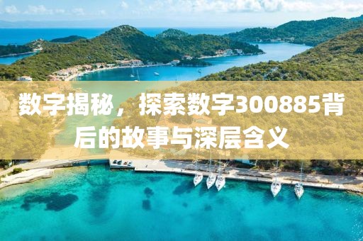 数字揭秘，探索数字300885背后的故事与深层含义