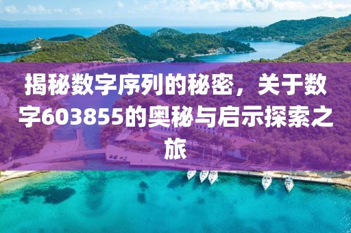 揭秘数字序列的秘密，关于数字603855的奥秘与启示探索之旅