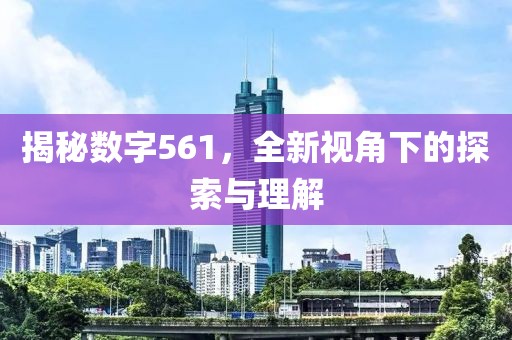 揭秘数字561，全新视角下的探索与理解