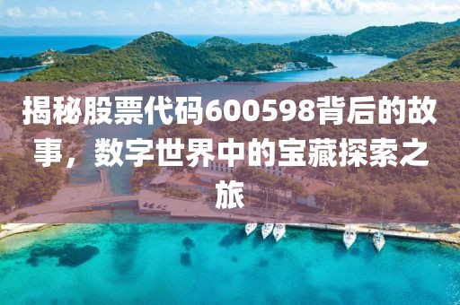 揭秘股票代码600598背后的故事，数字世界中的宝藏探索之旅