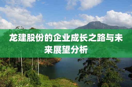 龙建股份的企业成长之路与未来展望分析