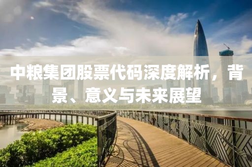 中粮集团股票代码深度解析，背景、意义与未来展望