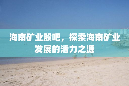 海南矿业股吧，探索海南矿业发展的活力之源