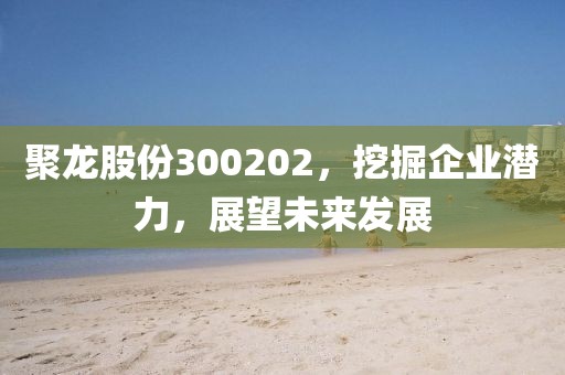 聚龙股份300202，挖掘企业潜力，展望未来发展