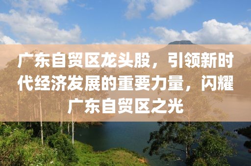 广东自贸区龙头股，引领新时代经济发展的重要力量，闪耀广东自贸区之光